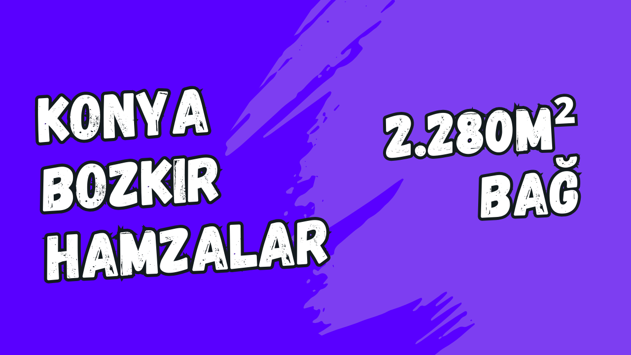 KONYA BOZKIR HAMZALAR KÖYÜNDE 2.280M² BAĞIMIZ SATILIKTIR. - KONYA BOZKIR fotoğraf 8